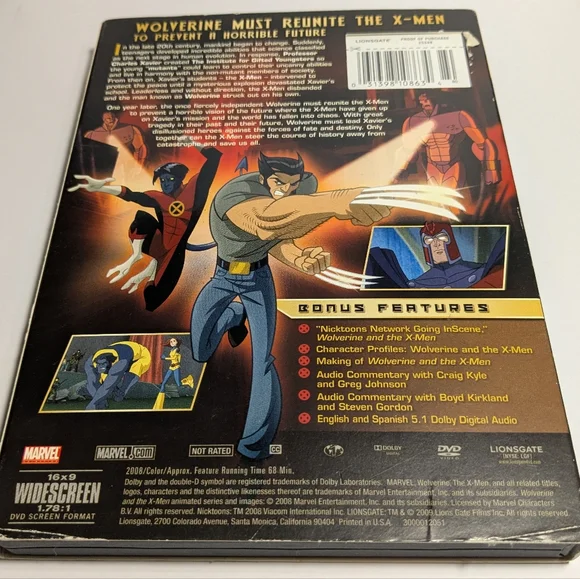 Marvel X-Men Animated DVD with Vibrant Characters - Picture 2 of 3